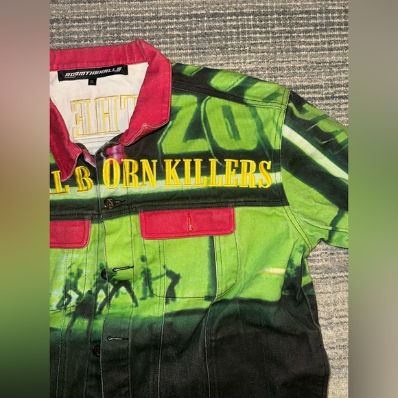 Roam the Halls “Natural Born Killers” Denim Jacket - Size XL - Picture 4 of 9